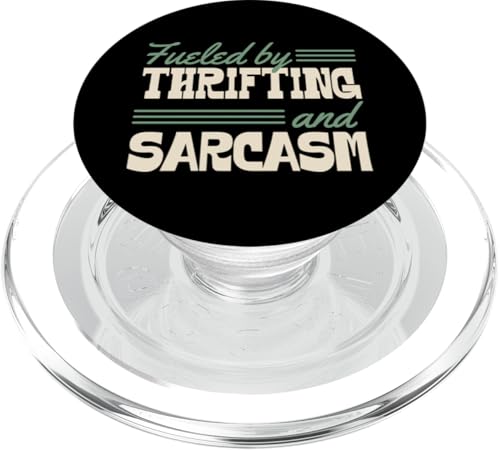 Angetrieben von Sparsamkeit und Sarkasmus Lustig Frech PopSockets PopGrip für MagSafe Angetrieben von Sparsamkeit und Sarkasmus Lustig Frech PopSockets PopGrip für MagSafe von Flea Market Thrifting Merch for Yard Sale Mornings