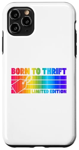 Born To Thrift Limited Edition Retro 70er Jahre Camp Style Stripes Hülle für iPhone 11 Pro Max von Flea Market Thrifting Merch for Yard Sale Mornings