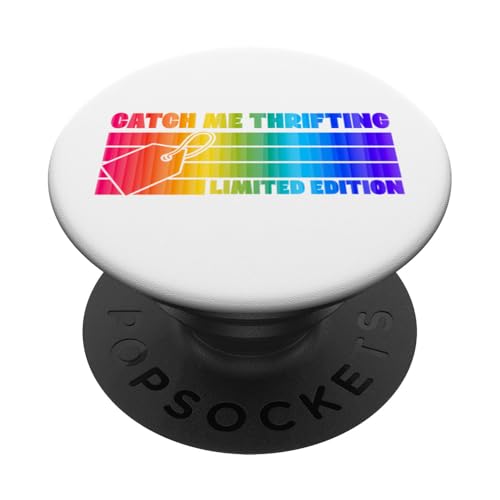 Catch Me Thrifting Limited Edition Retro 70er Jahre Camp Style PopSockets Klebender PopGrip Catch Me Thrifting Limited Edition Retro 70er Jahre Camp Style PopSockets Klebender PopGrip von Flea Market Thrifting Merch for Yard Sale Mornings