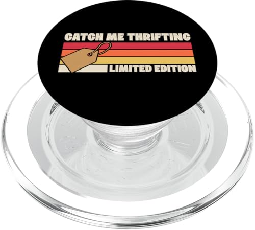Catch Me Thrifting Limited Edition Retro 70er Jahre Camp Style PopSockets PopGrip für MagSafe Catch Me Thrifting Limited Edition Retro 70er Jahre Camp Style PopSockets PopGrip für MagSafe von Flea Market Thrifting Merch for Yard Sale Mornings