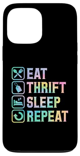 Eat Thrift Sleep Repeat Einfache Grafik zum Sparen Hülle für iPhone 13 Pro Max Eat Thrift Sleep Repeat Einfache Grafik zum Sparen Hülle für iPhone 13 Pro Max von Flea Market Thrifting Merch for Yard Sale Mornings