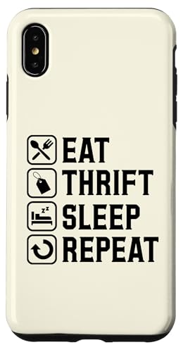 Eat Thrift Sleep Repeat Einfache Grafik zum Sparen Hülle für iPhone XS Max Eat Thrift Sleep Repeat Einfache Grafik zum Sparen Hülle für iPhone XS Max von Flea Market Thrifting Merch for Yard Sale Mornings