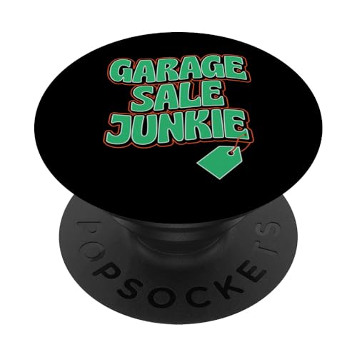 Garagenverkauf Junkie PopSockets Klebender PopGrip Garagenverkauf Junkie PopSockets Klebender PopGrip von Flea Market Thrifting Merch for Yard Sale Mornings