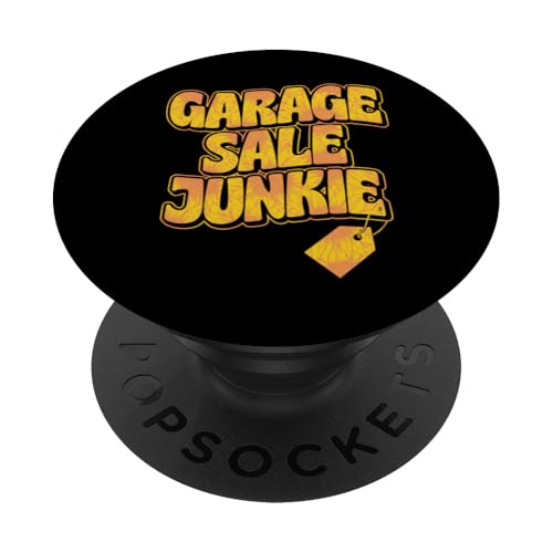 Garagenverkauf Junkie PopSockets Klebender PopGrip von Flea Market Thrifting Merch for Yard Sale Mornings
