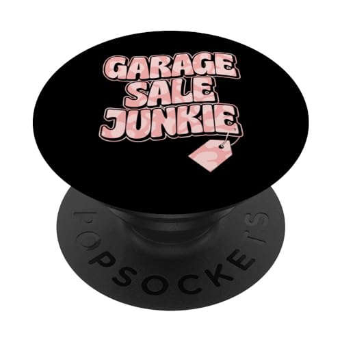 Garagenverkauf Junkie PopSockets Klebender PopGrip von Flea Market Thrifting Merch for Yard Sale Mornings