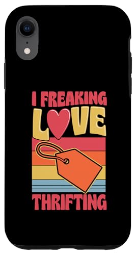 I Freaking Love Thrifting Herz im Retro-Vintage-Stil Hülle für iPhone XR I Freaking Love Thrifting Herz im Retro-Vintage-Stil Hülle für iPhone XR von Flea Market Thrifting Merch for Yard Sale Mornings