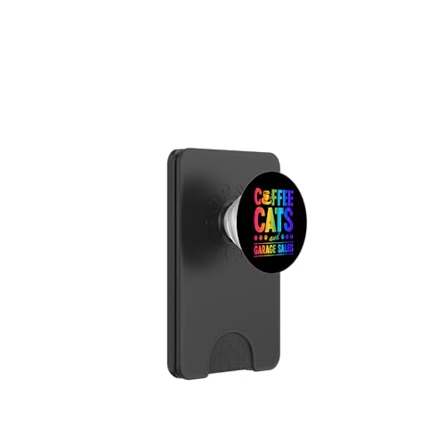 Kaffeekatzen und Garagenverkäufe PopSockets PopWallet für MagSafe Kaffeekatzen und Garagenverkäufe PopSockets PopWallet für MagSafe von Flea Market Thrifting Merch for Yard Sale Mornings