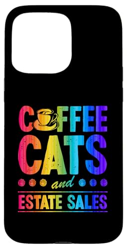 Kaffeekatzen und Immobilienverkäufe Hülle für iPhone 15 Pro Max Kaffeekatzen und Immobilienverkäufe Hülle für iPhone 15 Pro Max von Flea Market Thrifting Merch for Yard Sale Mornings