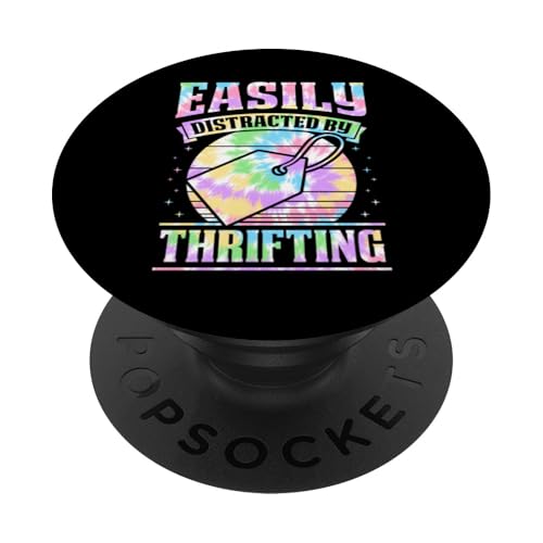 Leicht abgelenkt durch Sparsamkeit PopSockets Klebender PopGrip Leicht abgelenkt durch Sparsamkeit PopSockets Klebender PopGrip von Flea Market Thrifting Merch for Yard Sale Mornings