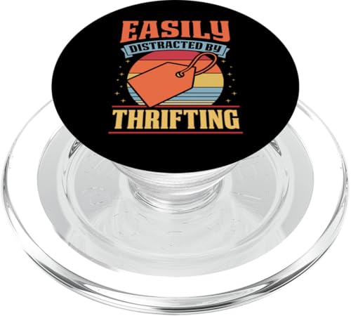Leicht abgelenkt durch Sparsamkeit PopSockets PopGrip für MagSafe Leicht abgelenkt durch Sparsamkeit PopSockets PopGrip für MagSafe von Flea Market Thrifting Merch for Yard Sale Mornings