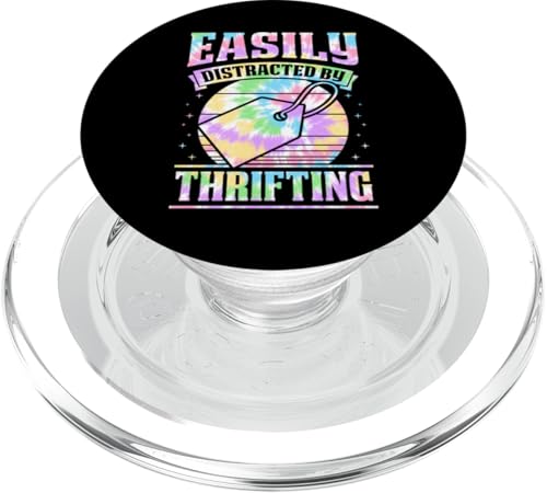 Leicht abgelenkt durch Sparsamkeit PopSockets PopGrip für MagSafe von Flea Market Thrifting Merch for Yard Sale Mornings