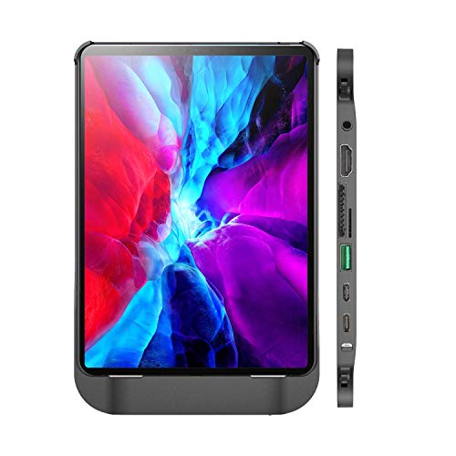 Fledging Hubble All-in-One Schutzhülle mit integriertem Hub für Apple iPad Air (2020) & iPad Pro (2018-2020) (11 Zoll Air, Space Gray) von Fledging