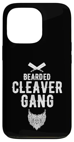 Bearded Cleaver Gang Meat Cutter Butcher Hülle für iPhone 13 Pro von Fleischer Fleisch Schneider Metzger