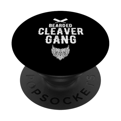 Bearded Cleaver Gang Meat Cutter Butcher PopSockets Klebender PopGrip Bearded Cleaver Gang Meat Cutter Butcher PopSockets Klebender PopGrip von Fleischer Fleisch Schneider Metzger