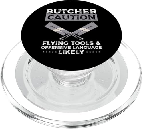 Butcher Caution Meat Cutter Butcher PopSockets PopGrip für MagSafe Butcher Caution Meat Cutter Butcher PopSockets PopGrip für MagSafe von Fleischer Fleisch Schneider Metzger