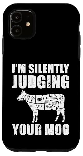 Im Silently Judging Your Moo Meat Cutter Butcher Hülle für iPhone 11 Im Silently Judging Your Moo Meat Cutter Butcher Hülle für iPhone 11 von Fleischer Fleisch Schneider Metzger