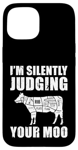 Im Silently Judging Your Moo Meat Cutter Butcher Hülle für iPhone 15 Im Silently Judging Your Moo Meat Cutter Butcher Hülle für iPhone 15 von Fleischer Fleisch Schneider Metzger