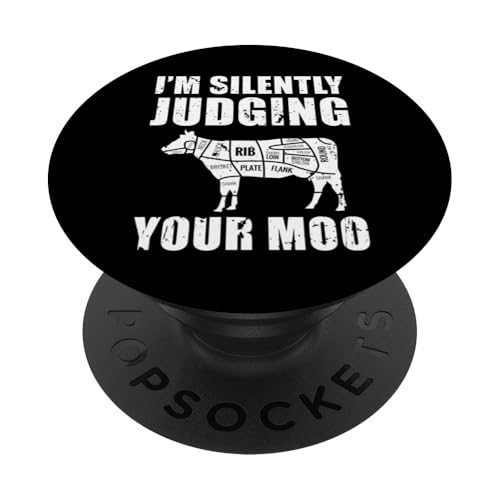 Im Silently Judging Your Moo Meat Cutter Butcher PopSockets Klebender PopGrip Im Silently Judging Your Moo Meat Cutter Butcher PopSockets Klebender PopGrip von Fleischer Fleisch Schneider Metzger