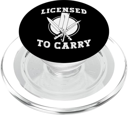 Licensed To Carry Meat Cutter Butcher PopSockets PopGrip für MagSafe von Fleischer Fleisch Schneider Metzger