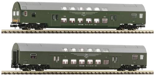 Fleischmann 6260041 N 2er-Set 1: Doppelstockwagen der DR 2. Klasse DBmue, Steuerwagen 2. Klasse DBmq Fleischmann 6260041 N 2er-Set 1: Doppelstockwagen der DR 2. Klasse DBmue, Steuerwagen 2. Klasse DBmq von Fleischmann