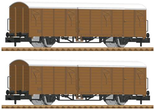 Fleischmann 826213 N 2er-Set Gedeckte Güterwagen der DB-AG von Fleischmann