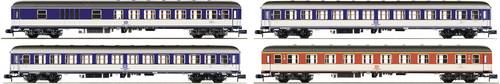 Fleischmann 881908 4-tlg. Set „Popfarbener DC-Zug“, DB von Fleischmann