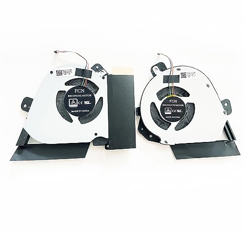 Fleshy Leaf Ersatz-CPU+GPU-Lüfter für ASUS ROG GA502 GA502I GA502IU GA502DU GA502IV GA502D GA502DU-BR7N6 GU502DU GU505DU GX505D GX505DW GX505DV GA505 DC5V Serie FM6F FM6D von Fleshy Leaf