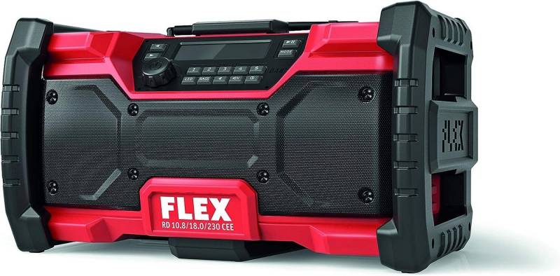 Flex CEE Digitales Akku-Baustellenradio RD 10.8/18.0/230 DAB+, FM, Baustellenradio von Flex