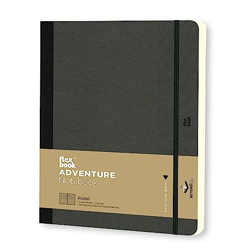 Flexbook 64 Exclusive Series Adventure Flexibles Notebook, 17X24 Off-Black Liniert 192 Seiten, 85g von Flexbook