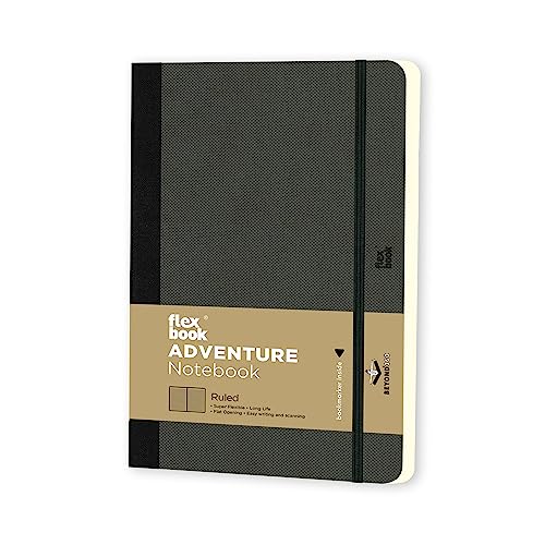 Flexbook 68 Special Series Adventure Flex Notebook, 13X21, Off-Black Liniert, 192 Seiten, 85gr von Flexbook