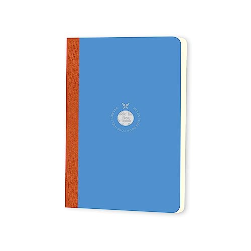 Flexbook smartbooks Notizbuch 160 Seiten liniert 13 x 21 cm Couverture Bleue/Dos Orange von Flexbook