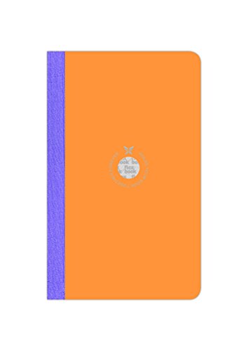 Flexbook smartbooks Notizbuch 160 Seiten liniert 13 x 21 cm Couverture Orange/Dos Mauve von Flexbook