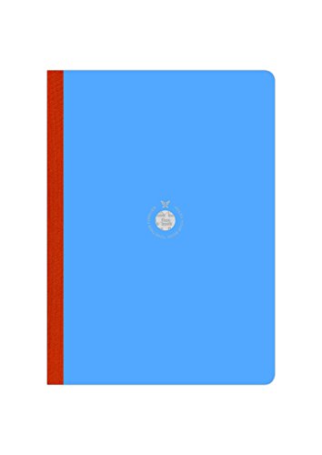 Flexbook smartbooks Notizbuch 160 Seiten liniert 21 x 29 cm Couverture Bleue/Dos Orange von Flexbook