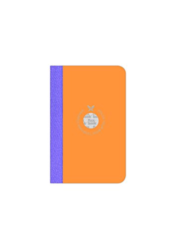 Flexbook smartbooks Notizbuch 160 Seiten liniert 9 x 14 cm Couverture Orange/Dos Mauve von Flexbook