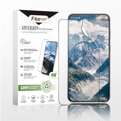 Flexklearglass® Unzerbrechlicher Displayschutz Schutzfolie für Samsung Galaxy S24 plus,9H-Härte als Panzer Schutz Glas mit automatischem Installationskit,Ultra HD-Klarheit,Anti-Fingerabdrücke von Flexklearglass