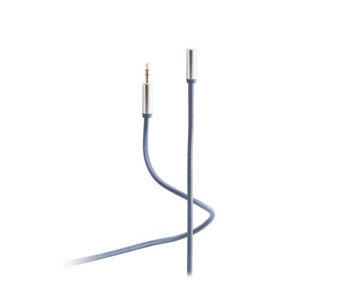 Flexline® 3,5mm Klinken-Verlängerung Stecker/ Buchse 1,5m Audio-Kabel, (150,00 cm) von Flexline®