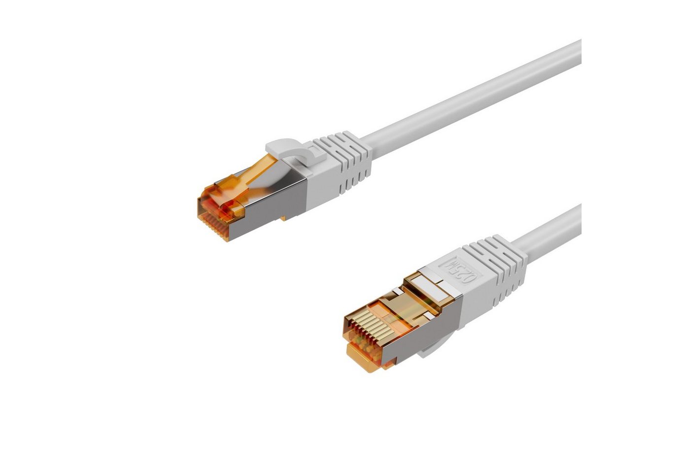 Flexline® Patchkabel cat. 6A S/FTP, PIMF, grau, 1,5m LAN-Kabel, RJ-45, (150 cm) von Flexline®