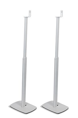 Flexson Adjustable Floorstand für SONOS PLAY: 1 - Weiß (2er Pack) - NICHT kompatibel mit Sonos One von Flexson