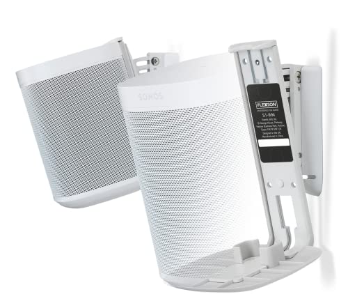 Flexson Wandhalterung Geeignet für Sonos One, One SL und Play:1 - Weiß (Paar) von Flexson