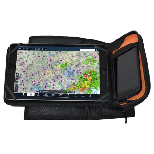 Flight Outfitters iDeck Kneeboard kompatibel mit iPad Mini, iPad Air, iPad Pro für professionelle Piloten, allgemeine Luftfahrt, Groß - Schwarz (2024) von Flight Outfitters