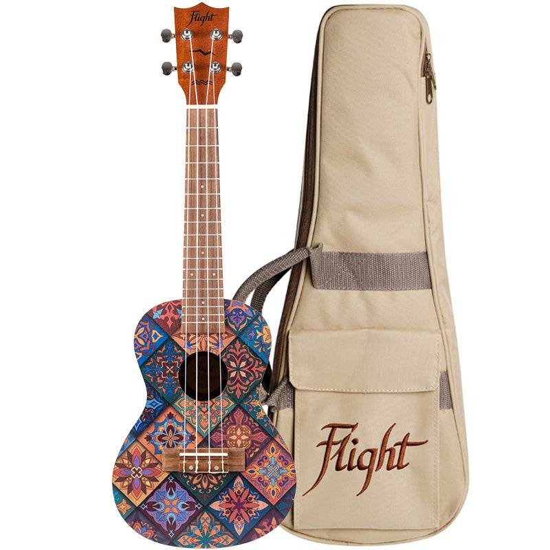 Flight Art Series AUC-33 Fusion Concert Ukulele with Gig Bag von Flight