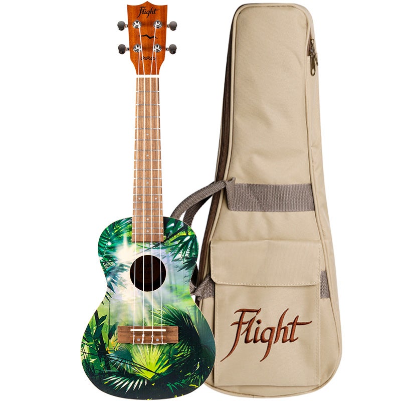 Flight Art Series AUC-33 Jungle Concert Ukulele with Gig Bag Flight Art Series AUC-33 Jungle Concert Ukulele with Gig Bag von Flight