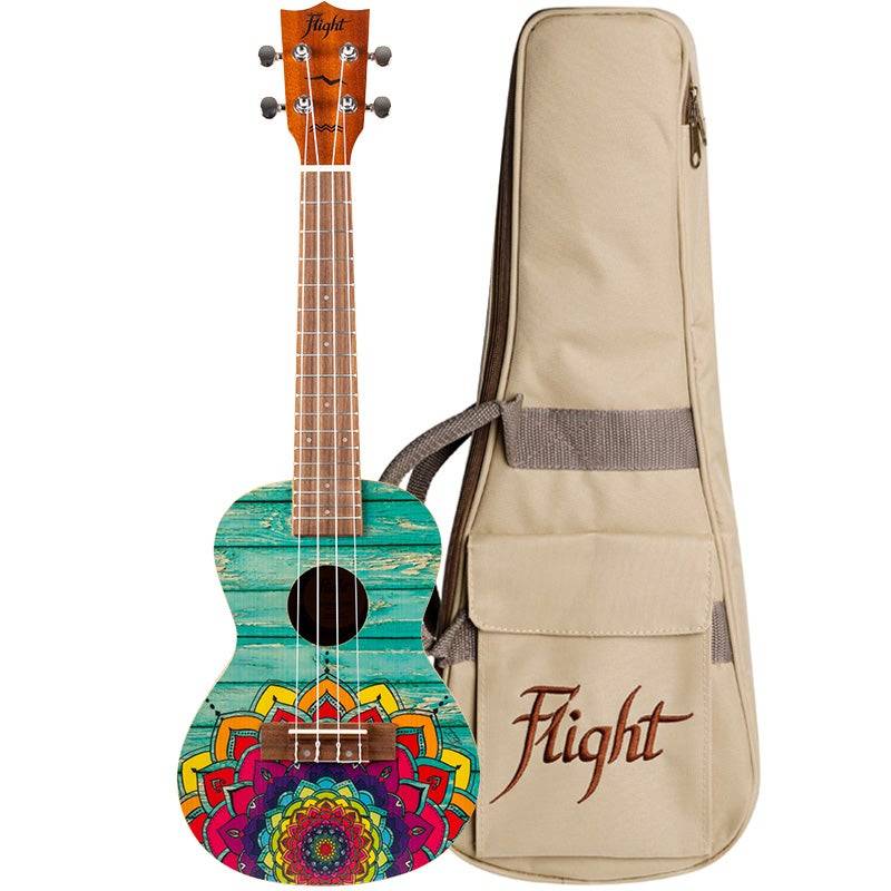 Flight Art Series AUC-33 Mansion Concert Ukulele with Gig Bag von Flight