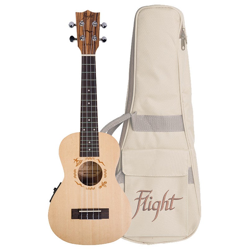 Flight Designer Series DUC525E SP/ZEB Electro-Acoustic Concert Ukulele with Gig Bag Flight Designer Series DUC525E SP/ZEB Electro-Acoustic Concert Ukulele with Gig Bag von Flight