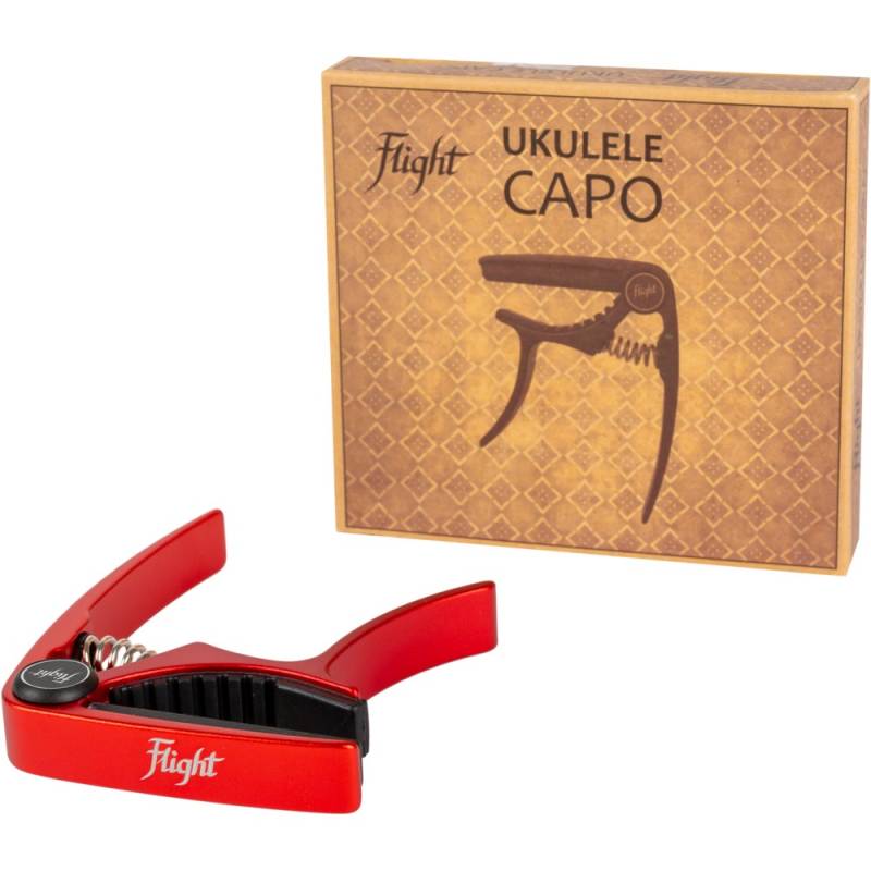 Flight FC-RD Ukulele Capo Red - capo voor ukelele rood von Flight