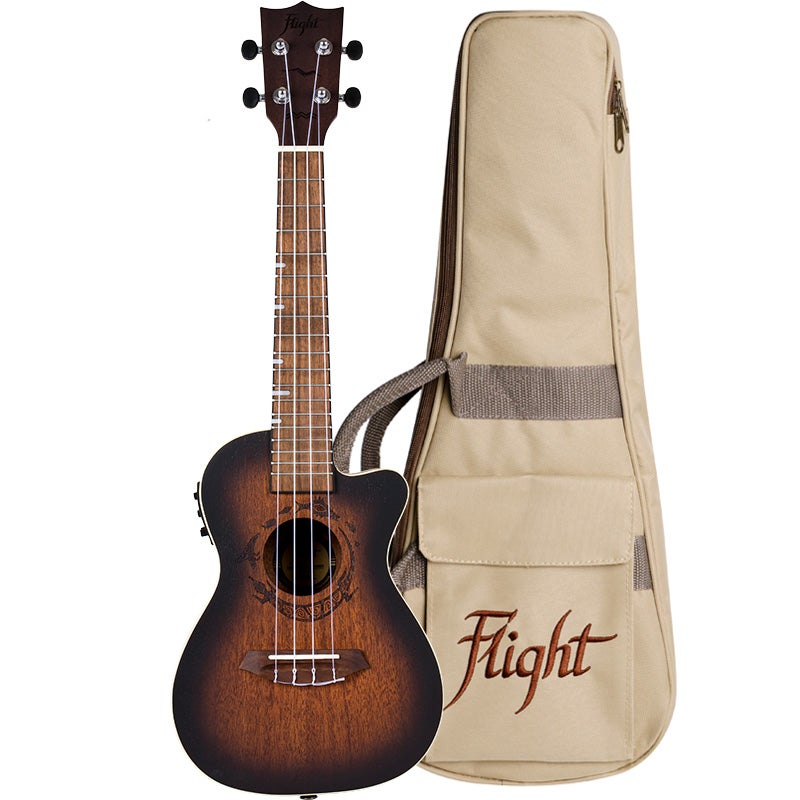 Flight Gemstone Series DUC380 CEQ Amber Electro-Acoustic Concert Ukulele with Gig Bag Flight Gemstone Series DUC380 CEQ Amber Electro-Acoustic Concert Ukulele with Gig Bag von Flight