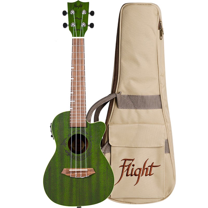 Flight Gemstone Series DUC380 CEQ Jade Electro-Acoustic Concert Ukulele with Gig Bag Flight Gemstone Series DUC380 CEQ Jade Electro-Acoustic Concert Ukulele with Gig Bag von Flight