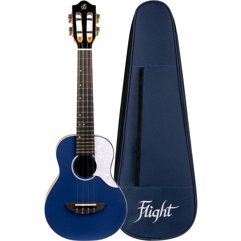 Flight Iris Concert Ukulele Dark Blue with Gig Bag von Flight