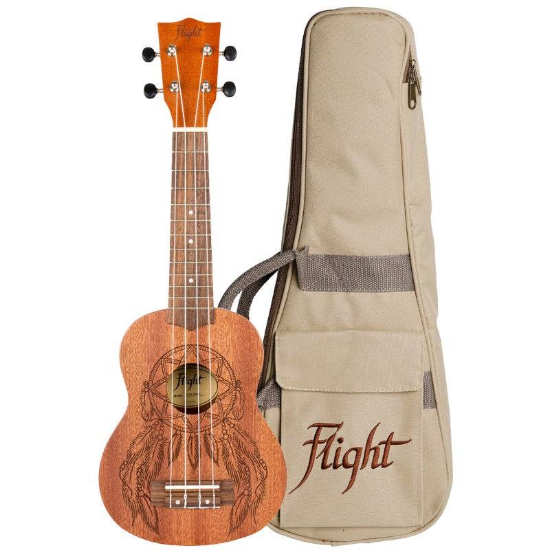 Flight Natural Series NUS350 Dreamcatcher Soprano Ukulele with Gig Bag von Flight