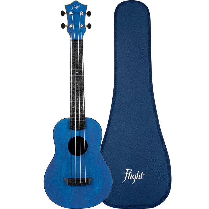 Flight Travel Series TUC Dark Blue Concert Ukulele with Gig Bag von Flight